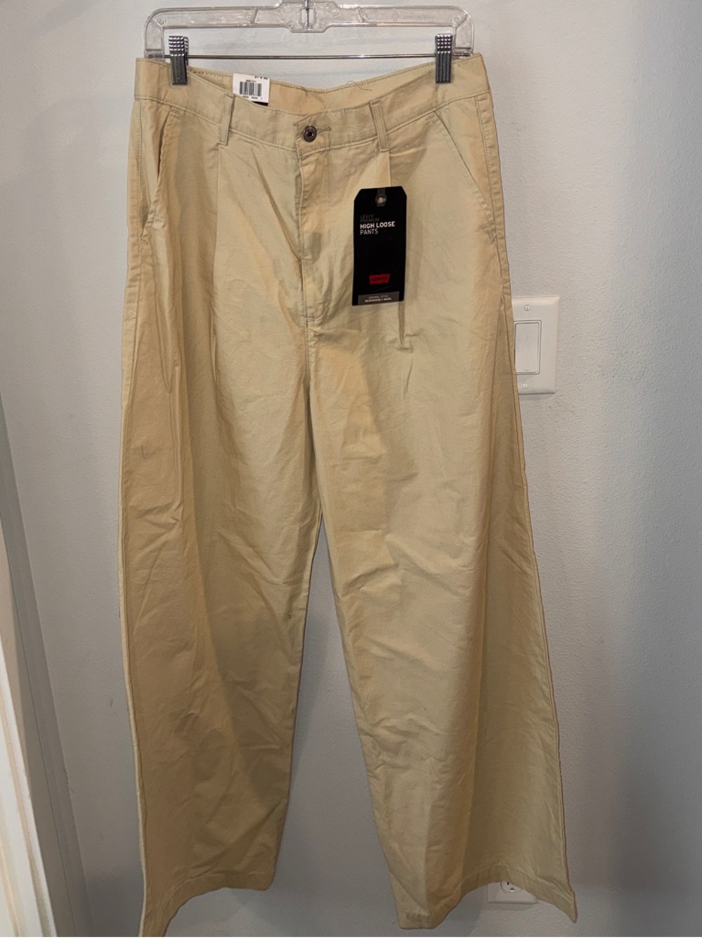 Levi's Light Beige High Loose Pants 31x32